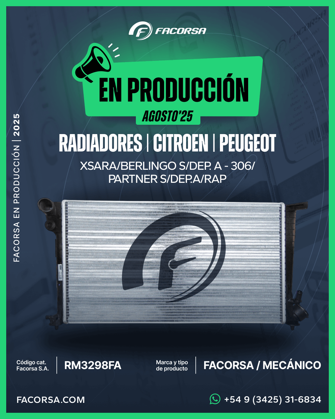 En Producción Agosto 2025 - FACORSA