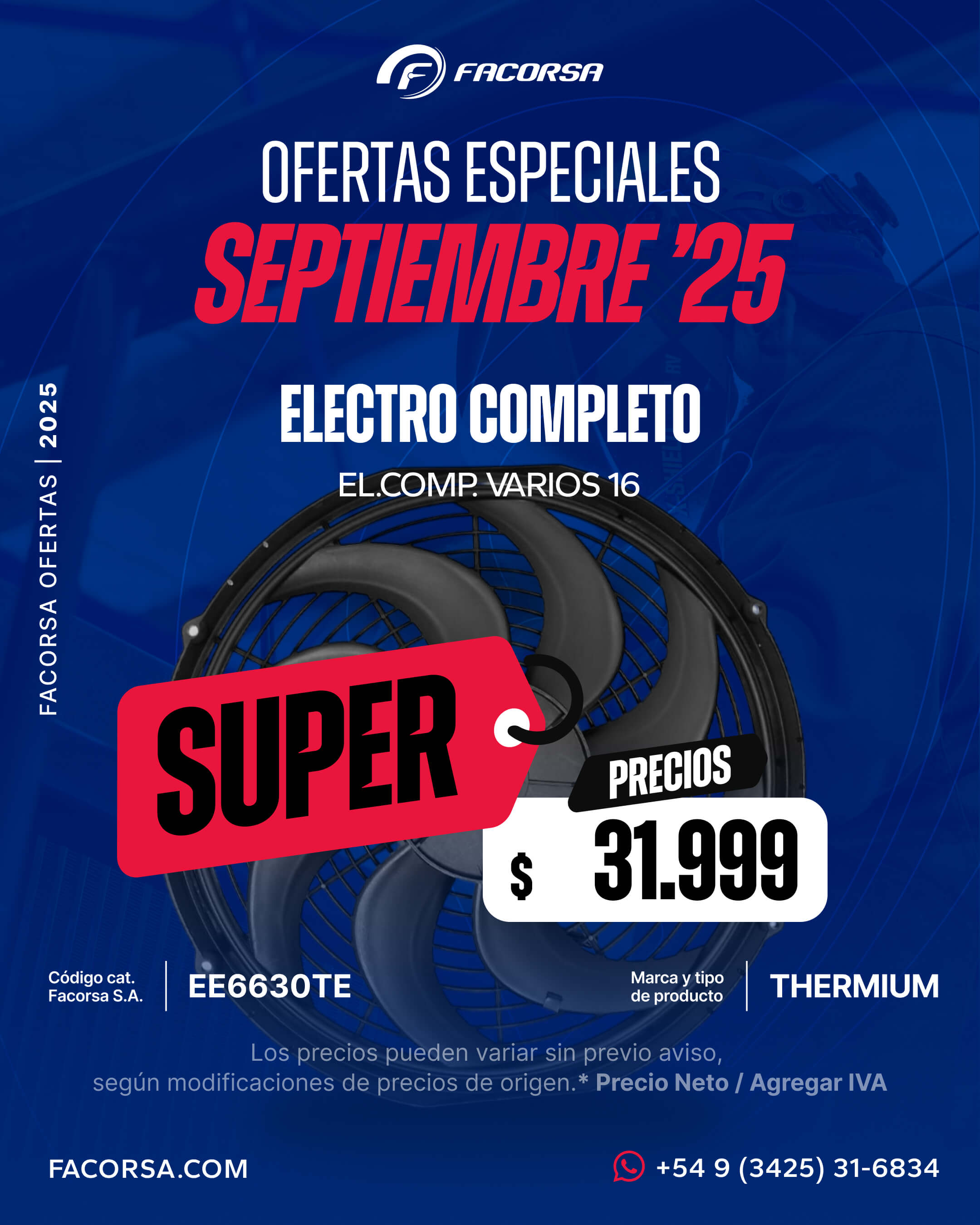 Oferta Electro Septiembre 2025 - FACORSA