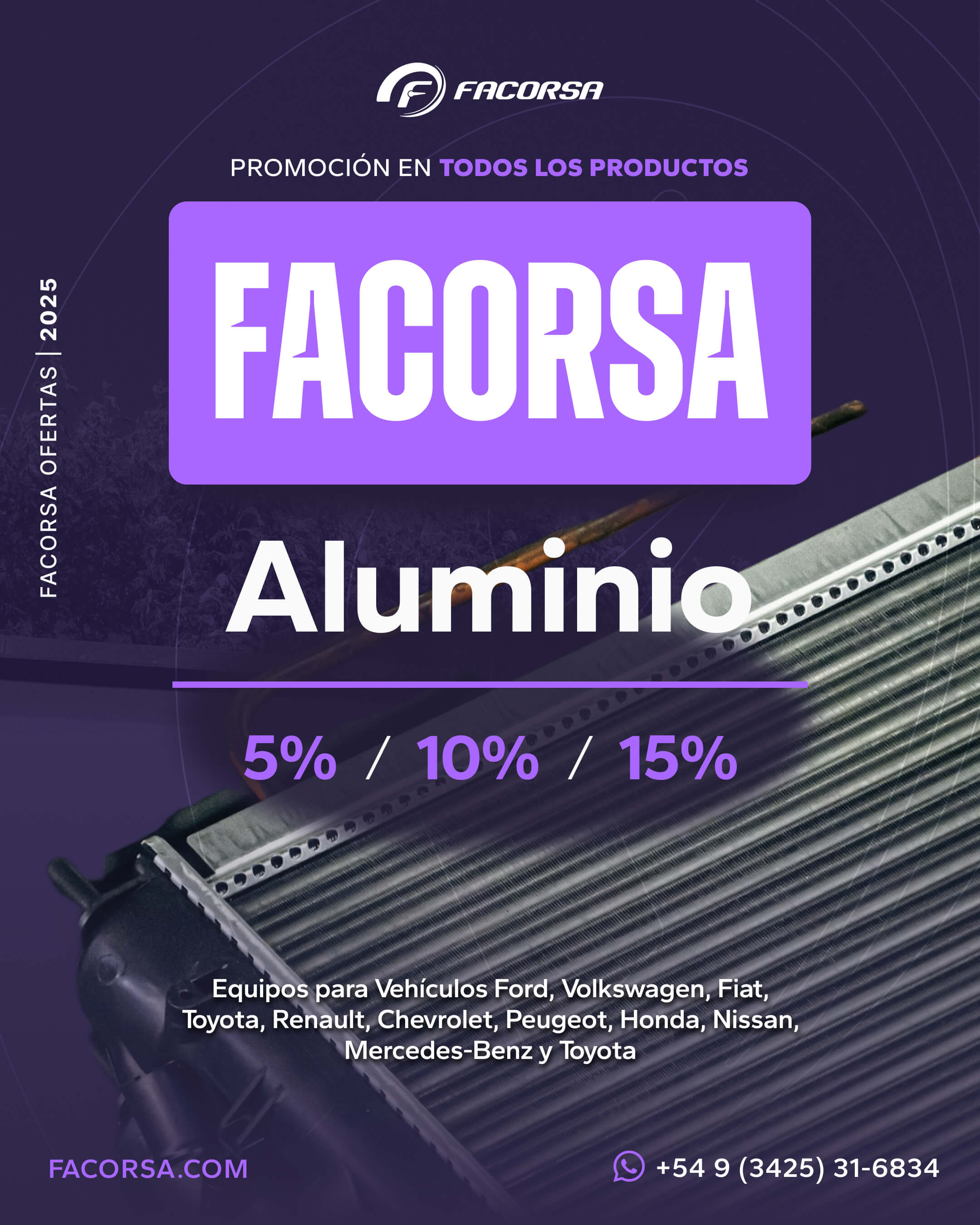 Oferta Facorsa Aluminio Septiembre 2025 - FACORSA