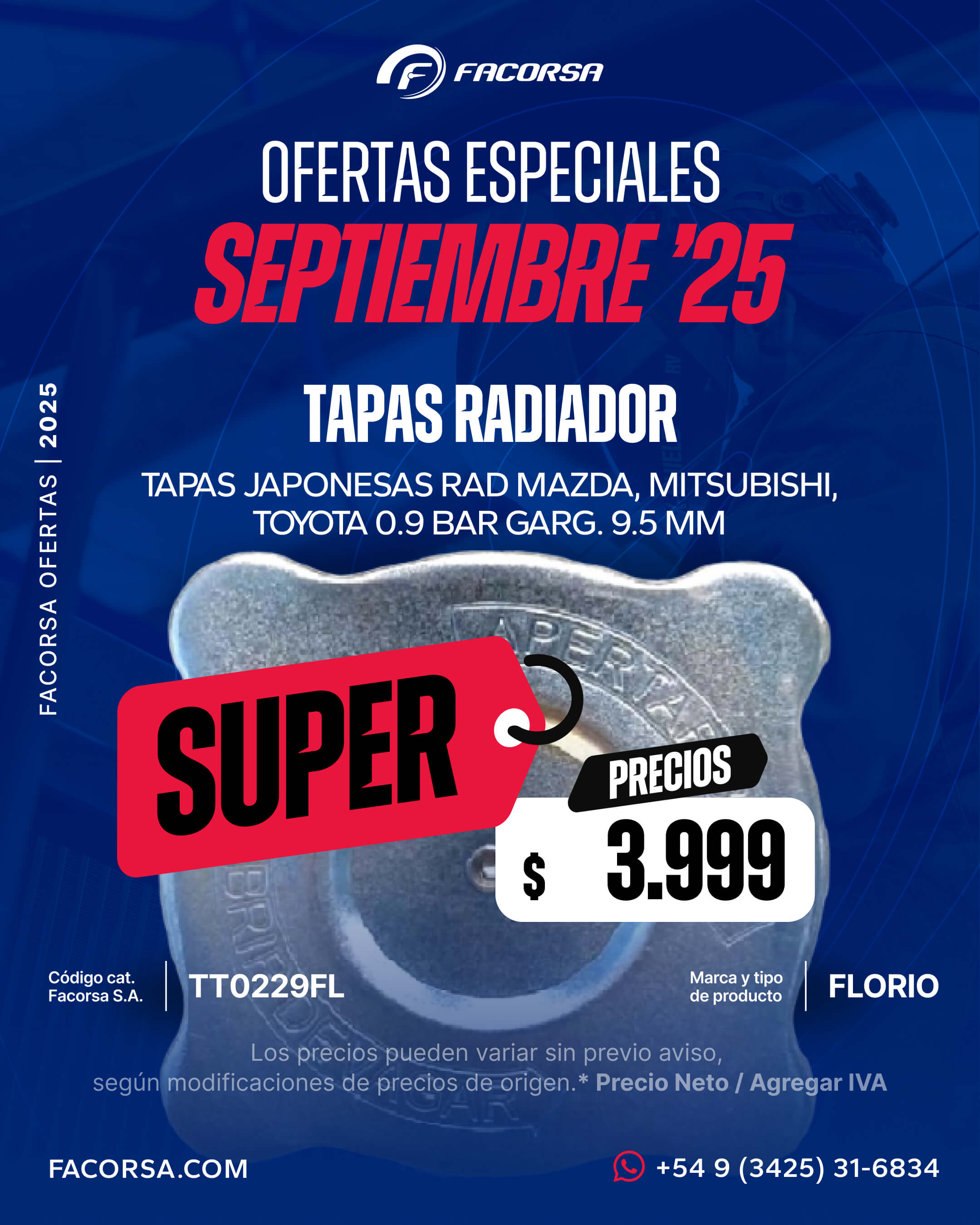 Oferta Repuestos Septiembre 2025 - FACORSA